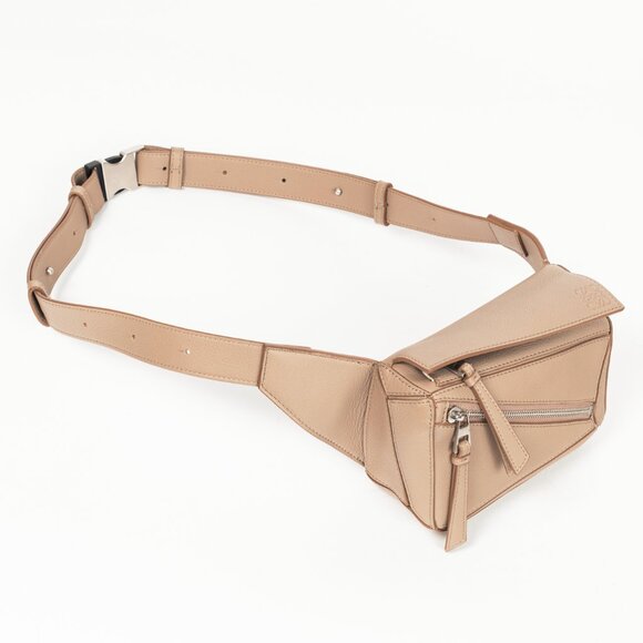 Loewe Mini Puzzle Sand Classic Calfskin Bumbag - Picture 1 of 13
